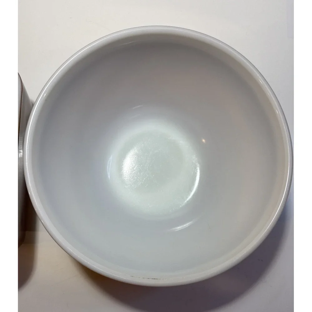Pyrex 402 1.5 Qt Ombre Brown Mixing Bowl + 0502 1.5 Pt Brown Loaf Dish w Lid